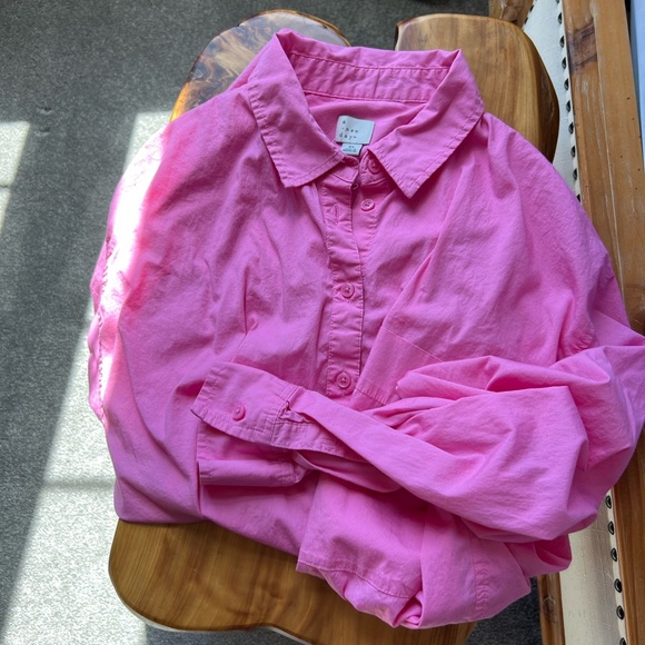 A New Day Pink Casual Button Down Shirt - Picture 3 of 5